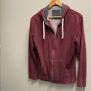Urban Pipeline Maroon Zip-Up Hoodie